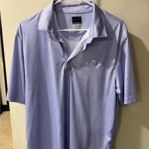 Greg Norman Men's Golf Blue Polo Shirt